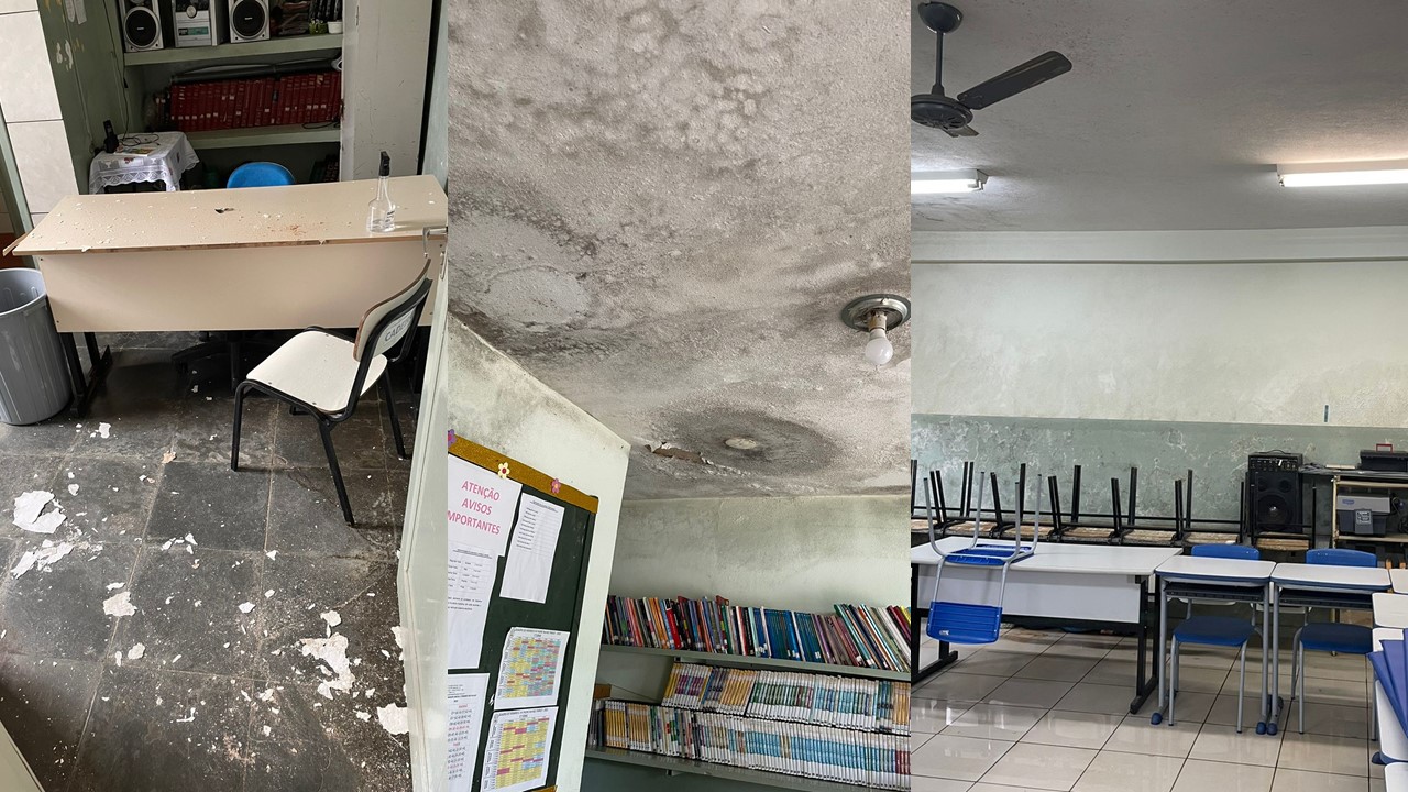 Após visitar escola, vereador constata inadequações e pede explicações à Prefeitura