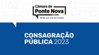 Câmara realiza Sessão Solene de Consagração Pública nesta sexta (19)  