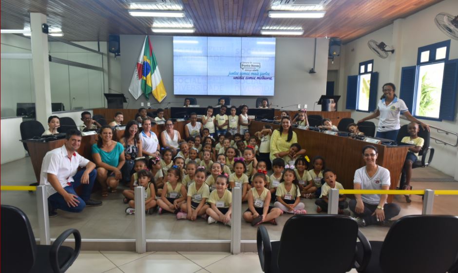 Câmara recebe visita de alunos da Educação Infantil