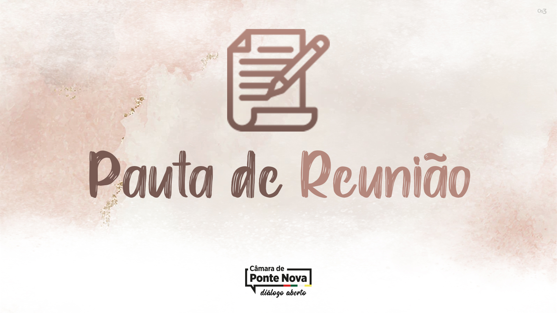 Programação da Reunião Extraordinária de 31/08/2020