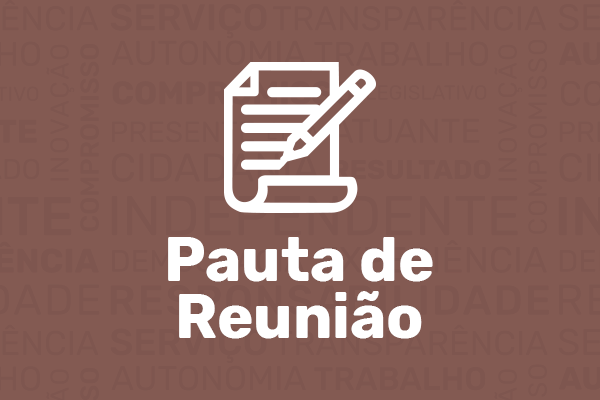 Programação da reunião ordinária do dia 01/02/2021