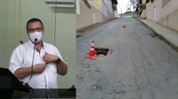 Vereador manifesta indignação com descaso da Prefeitura sobre obras